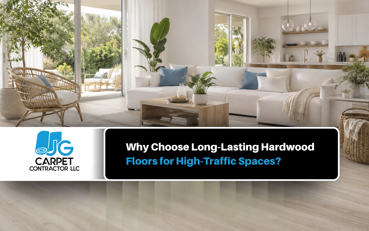 High-Traffic Hardwood floors in a busy Essex commercial space